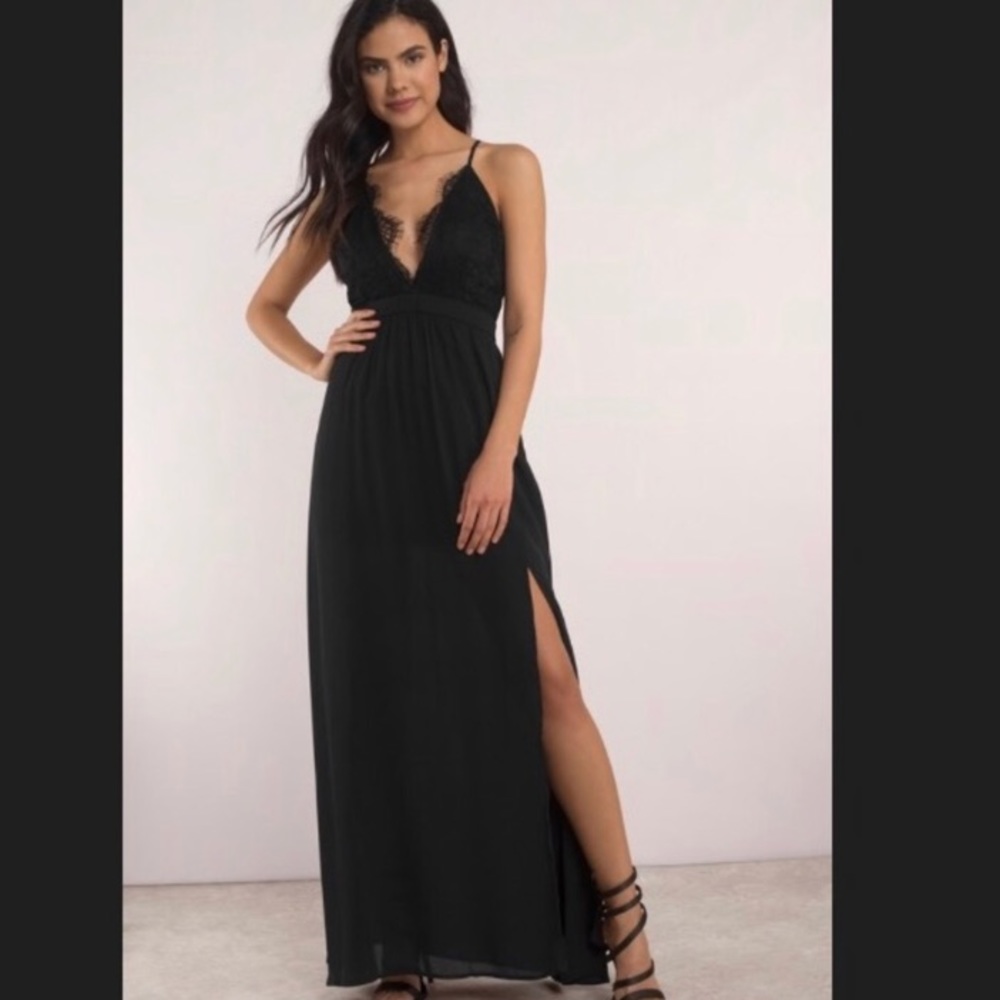 Tobi long black beautiful dress